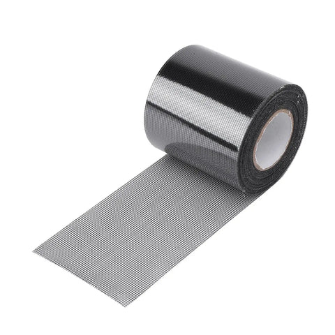 Self Adhesive Mesh Patch Tape For Screen And Window Repair Heavy Duty Patch Roll For Tent And Door Net Camping Gear Home DIY Fixes Craft Projects 20 Feet Black