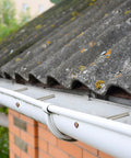 All In One 30 Pack 304 Stainless Steel Gutter Fasteners With 7 Inch Screws shown installed on home gutter
