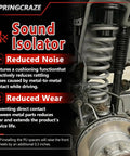 Sound isolator feature on Drop In Ready Heavy Duty Two Inch Front Leveling Kit With Strut Spacers And Shock Extenders.