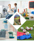 Big 24x36 Inch Drawstring Laundry Bag With Removable Mesh Wash Bag Dual Bag Set for clothes and blankets next to washer
