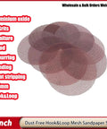 Kickstart Your Woodwork With These 5 Inch Mesh Sanding Discs, featuring aluminum oxide mesh sandpaper for aggressive grinding.