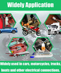 Various vehicles showcasing use of Waterproof 4 Pin Wire Connector Kit 102 PCS, 8 Sets With Stamped Terminals And Seal Plugs
