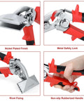 3 Inch Offset Sheet Metal Bender Hand Seamer with nickel plated finish, ergonomic handle, and precision jaws for metalwork in tight corners