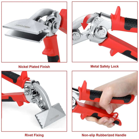 3 Inch Offset Sheet Metal Bender Hand Seamer with nickel plated finish, ergonomic handle, and precision jaws for metalwork in tight corners