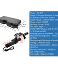 Electric Pipe Beveler 1500W Auto-Aligning Internal Expanding Beveler For 2.56 To 6.26 Inch Pipes, Multi-Angle Cold Cutting Tool