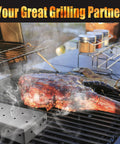 Heavy Duty Wood Chip Smoking Box For Gas Grills And All Grills, Thick Stainless Steel Construction next to smoking meat