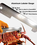 Lobster Catching Kit For Snorkeling And Scuba Diving With Net Tickle Stick Gauge And Bag Durable Set For Easy Ocean Catch