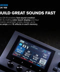 Close-up of GX-10 Compact Guitar And Bass Effects Processor With GX-100 Sound Engine, color touch display