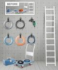 Extension Cord Holder Organizer 4 Pack Large 16 Inch Heavy Duty Storage Straps for Garage Organization cords and tools on wall