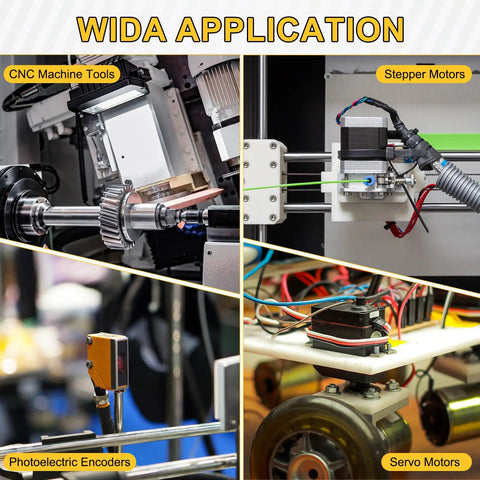Applications of Four Pack Dope Flexible Shaft Couplings 15 by 20mm Aluminum Alloy Motor Couplers in CNC machines, stepper motors, encoders, and servo motors