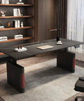 Zero Hassle Electric Standing Desk With Super Smooth One Touch Height Adjustment Heavy Duty Home Office PC Workstation featuring a sleek black finish.