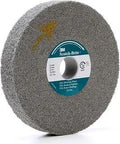 8 Inch Deburring Wheel With Medium Grit Silicon Carbide For Metal Deburring Finishing And Polishing Convolute Wheel side view