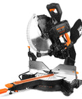Pro Level 15 Amp 12 Inch Dual Bevel Sliding Compound Miter Saw with LED guide, compact design for hassle-free cuts.