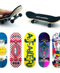 Death Edition Pro Fingerboard Deck 32mm Five Layer Maple Wood With Deep Concave CNC Trucks Thick Base shown with graphics and wheels