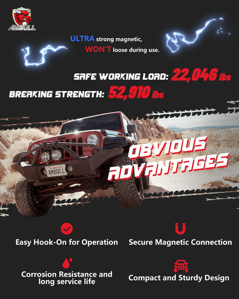Off-road vehicle using Three Quarter Inch D Ring Shackles With Seven Eighth Inch Screw Pin Beefy Heavy Duty Off Road Tow Winch Shackles Built To Haul Big Loads 52910 Lbs Break Strength in rugged terrain.