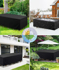 Waterproof Patio Furniture Cover 30 L x 18 W x 18 H Inches Universal 600D Weatherproof Table And Sofa Cover for outdoor use