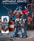 2 In 1 Transform Robot Mech Building Toy Kit For Boys And Adults, Switch Between Battle Ready Robot Warrior And Boss Mode Truck Vehicle, 786 High Quality Bricks For Durable, Creative STEM Play And Epic Battles, movable joints