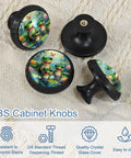Fresh Crystal Glass Cabinet Knobs And Drawer Pulls Super Clean Kitchen Hardware Upgrade For Dressers Cupboards And Wardrobes Solid Modern Home Decor Setup 4 Pack, colorful frog design, 1.37 inch width.