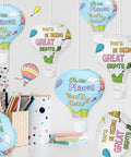 Oh The Places You’ll Go Themed 12 Inch Hot Air Balloon Paper Lanterns 8 Pack Totally Dope Graduation Party Decor for Kindergarten