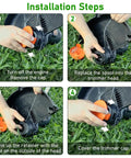 Ultimate Replacement Spool Kit For 0.065 Inch Line Trimmers installation steps showing quick install process.