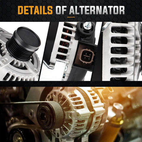 Close-up of 12V 2.4L Alternator Replacement For Camry 2007 2009, Corolla 2009 2010 XRS Only, Matrix 2009 2013, Scion xB 2008 2013