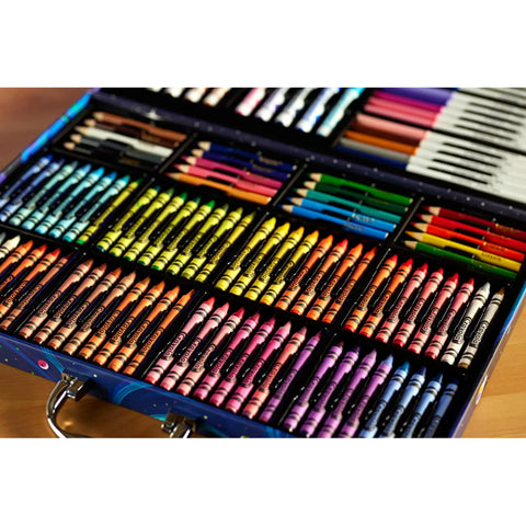 Space Theme 140 Piece Art Kit For Kids With Crayons Markers Pencils Drawing Sheets In Durable Case Totally Awesome Gift