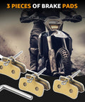 3 Piece Universal Disc Brake Pad Set For Talaria Sting R MX3 MX4 Surron Light Bee Segway X160 X260 And Super73 Electric Dirt Bikes And Ebikes