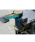 Tough As Nails Universal Vise And Bench Grinder Mount Heavy Duty Steel Workbench showing motor and attached tool platform.