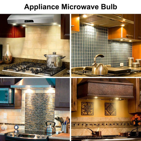 40W Microwave Light Bulb For Appliances And Range Hoods Like Fridge Replacements Lava Lamp Style T8 125V E17 Intermediate Base