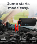 All In One Bolt Air 58830 Portable Car Jump Starter With 100 PSI Air Compressor in use on vehicle