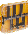 Set of 5 Medium Tool Boxes with 8 Compartments Each Portable Tough Case Small Parts Organizer with Clear Lid and Dividers