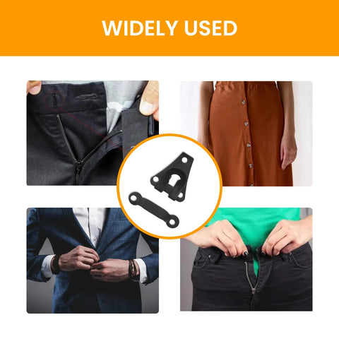 Heavy Duty Pant Hooks And Eyes Closure Kit For Clothing Repair Rock Solid Sewing Fasteners used on trousers and skirts.