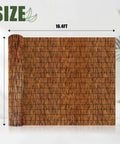 Natural Reed Fence Screen Made From Bamboo For Outdoor Privacy 6 Feet By 16.4 Feet Durable Weatherproof Fencing Brown
