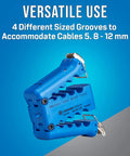 Miniflex Tube Fiber Optic Slit And Ring Tool For Five Point Eight To Twelve Millimeters Cables with open grooves view