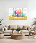 8 Pack Self Adhesive Acoustic Panels 48 By 72 Inches Assembled Ice Cream Waffle Design sound absorbing wall tiles in modern living room.