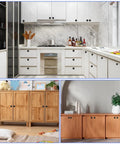 Two Pack Black Bifold Closet Door Knobs for Cabinets and Drawers, Round Matte Black Dresser Knob Hardware Pulls with Screws, Durable Aluminum Alloy Furniture Handles for Cabinets, Bifold Doors, and Dressers on kitchen and wood cabinets