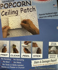 Self-Adhesive Pre-Textured Popcorn Ceiling Patch Roll For Easy DIY Repairs, Paint Ready And Stain Cover, application demonstration