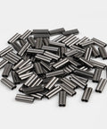 500 Piece Double Barrel Fishing Crimp Sleeves Kit Pro Grade Copper Brass Crimp Tubes Connectors Wire Leader Rigging Tackle