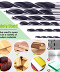 Pro Grade Woodworking Dowel And Tenon Center Drill Bit Set With Depth Stops And Pins 23 Piece Kit for different materials
