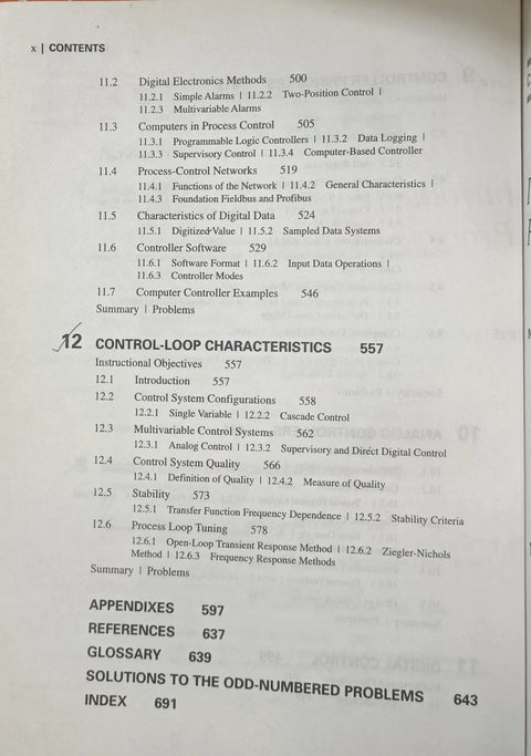 Ultimate Practical Guide To Process Control Instrumentation Technology For Engineers And Tech Pros Fourth Edition contents page