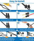 Installation steps for Low Voltage Wire Connectors for Outdoor Landscape Lighting 12 to 18 Gauge Waterproof Quick Lock Connectors