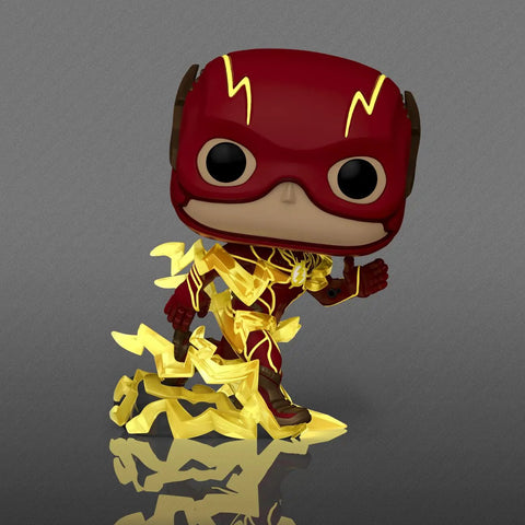 The Flash Running Glow In The Dark Collectible Vinyl Figure 3.75 Inch DC Comics Pop Vinyl Mini Figurine Official Merchandise Gift Idea For Kids And Adults Must Have Display Piece For Comic Fans