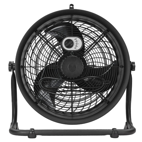 Front view of Beefed Up Heavy Duty 18 Inch High Velocity Drum Fan With 3400 CFM 4 Speed Control 360 Degree Adjustable Drum Head