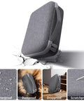 Rugged Hard Shell Case for DYMO LetraTag LT-100H and LT-100H Plus Label Maker with gray EVA nylon cover, waterproof and dustproof.