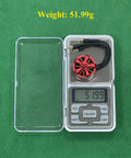 Buttery Smooth A2212 Brushless Motor Set 920KV on scale showing weight of 51.99g for drone building.