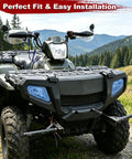 Headlight Housing Front Left And Right For Polaris Sportsman 500 2005-2010 - ATV with new clear headlamp lens covers