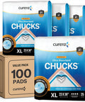 Ultra Absorbent 23x36 Incontinence Underpads with Adhesive Strips, Extra Large Chux Pee Pads for Home, Care Facility, and Pet Training, Premium Disposable 100-Count Bulk Pack for Hospital Grade Protection.