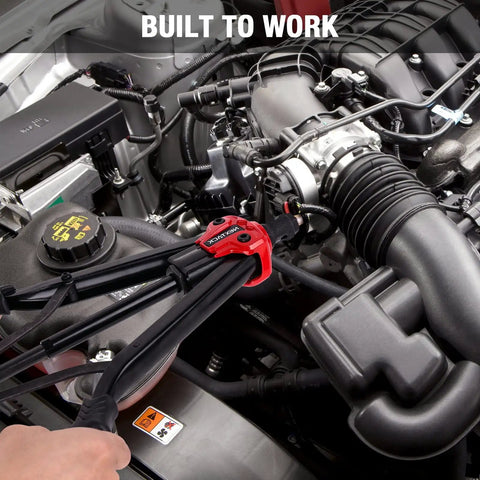 Pro Grade Heavy Duty M3 And M4 Mandrel Tips And Nosepiece Set in use with Nextack NT600 NT700 NT800 tool on engine