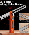 Top Shelf 9.45 Inch T Bevel Angle Finder With Heavy Duty Metal Extension Arm and Dual Scale for precise angle measurements.