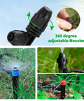60 Pcs Drip Irrigation Emitters For One Quarter Inch Tubing With Adjustable Flow Misting Emitters And Sprayer Drippers